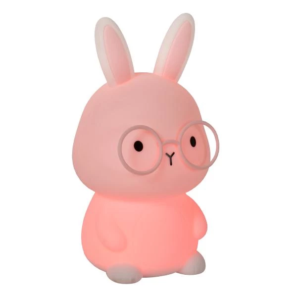 Lucide PINCHA RABBIT - Lampe de table Rechargeable Chambres d'enfant - Batterie/Piles - LED 3 StepDim - Rvb - Blanc | Essential - détail 1